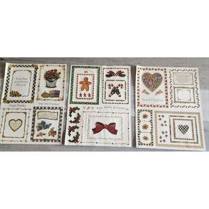 Christmas Flowers LOT of 3 Country Stickers by Joy Marie Journal Card New #47